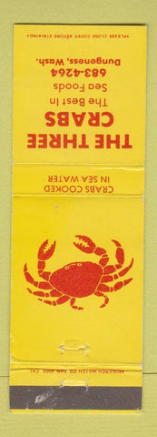 Matchbook Cover - The Three Crabs Dungeness WA