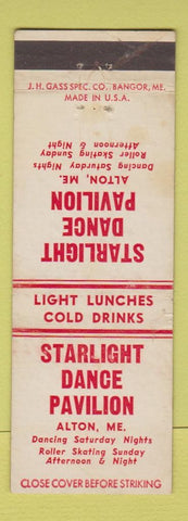 Matchbook Cover - Starlight Dance Pavilion Alton ME STAINED