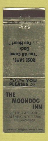 Matchbook Cover - Moondog Inn Albany NY