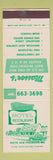 Matchbook Cover - Masser's Motel Restaurant Frederick MD