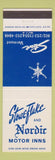 Matchbook Cover - Stowe Flake and Nordic Motor Inns Stowe VT