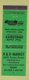 Matchbook Cover - R&D Market Halifax NS grocery