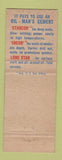 Matchbook Cover - Lone Star Cement Corp