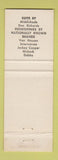 Matchbook Cover - Charles Zachary Men's Clothes Store Poughkeepsie NY