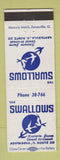 Matchbook Cover - Swallows Restaurant Ashtabula OH
