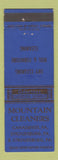 Matchbook Cover - Mountain Cleaners Canadensis Stroudsburg PA