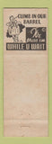 Matchbook Cover - Mountain Cleaners Canadensis Stroudsburg PA