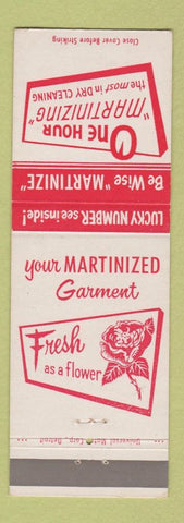 Matchbook Cover - One Hour Martinizing Cleaning