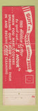 Matchbook Cover - One Hour Martinizing Cleaning