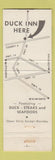Matchbook Cover - Duck Inn Supper Club Delavan WI WEAR