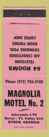 Matchbook Cover - Magnolia Motel Byron GA