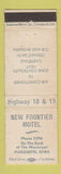 Matchbook Cover - New Frontier Motel Marquette IA WEAR
