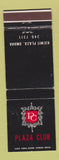 Matchbook Cover - Plaza Club Omaha NE WEAR