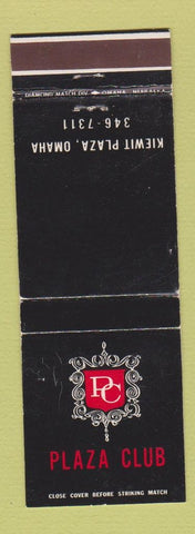 Matchbook Cover - Plaza Club Omaha NE WEAR