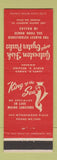 Matchbook Cover - Galveston Fish and Oyster Parlor Dallas TX