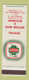 Matchbook Cover - Keystone Motel Restaurant New Cumberland PA Superior