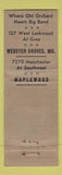 Matchbook Cover - The Toll House  Webster Groves MO Maplewood WORN