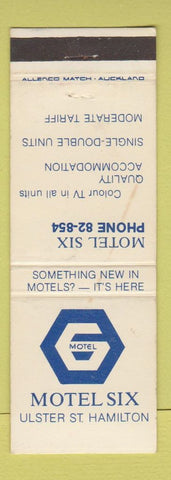 Matchbook Cover - Motel Six Hamilton New Zealand