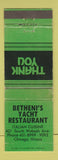 Matchbook Cover - Betheni's Yacht Restaurant Chicago IL Italian