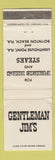Matchbook Cover - Gentleman Jim's Lighthouse Point Boynton Beach FL WEAR