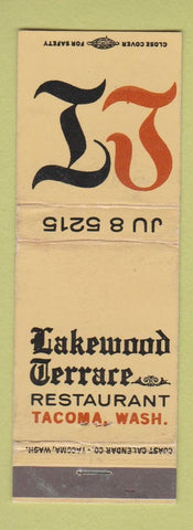 Matchbook Cover - Lakewood Terrace Restaurant Tacoma WA WEAR