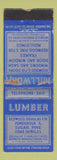 Matchbook Cover - Millwork Lumber Pittsburg CA WORN