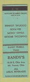 Matchbook Cover - andy's Restaurant Mount Vernon OH