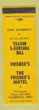 Matchbook Cover - Frisbee's Motel Cambridge OH