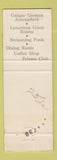 Matchbook Cover - The Sunday House Fredericksburg Kerrville TX WORN