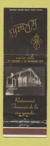 Matchbook Cover - LeRuth's Restaurant French Gretna LA WEAR