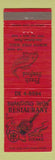 Matchbook Cover - Branding Iron Restaurant Steaks San Antonio TX