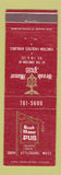 Matchbook Cover - Brook Manor Pub South Attleboro MA