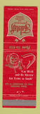 Matchbook Cover - Falstaff Restaurant Seekonk MA