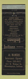 Matchbook Cover - Al Maners Insurance Agency Bloomington IN WEAR