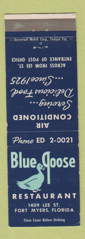 Matchbook Cover - Blue Goose Rstaurant Fort Myers FL WEAR