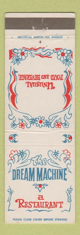 Matchbook Cover - Drame Machine Restaurant Costa Mesa CA
