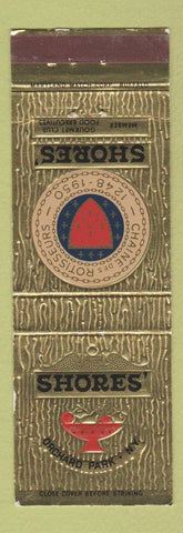 Matchbook Cover - Shores Restaurant Orchard Park NY