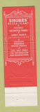 Matchbook Cover - Shores Restaurant Orchard Park NY