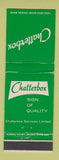 Matchbook Cover - Chatterbox Services St Catharines Cooksville Erindale ON
