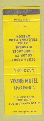 Matchbook Cover - Viking Motel Apartments Tolovana Park OR