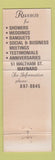 Matchbook Cover - Russo's Restaurant Maynard MA