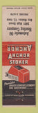 Matchbook Cover - Anchor Stoker Automatic Oil Heating Des Moines IA