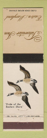 Matchbook Cover - The Tidewater Inn Easton MD
