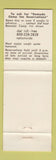 Matchbook Cover - Ramada Camp Inn