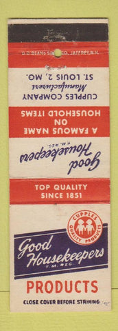 Matchbook Cover - Good Housekeepers Products Cupples St Louis MO