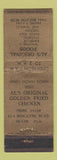 Matchbook Cover - Al's Original Foods Miami FL WORN Fried Chicken