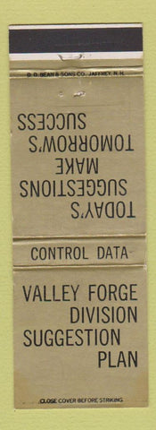 Matchbook Cover - Valley Forge Division Suggestion Plan