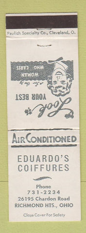 Matchbook Cover - Eduardo's Coiffures Richmond Heights OH