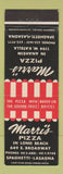 Matchbook Cover - Marri's Pizza Anaheim CA Long Beach