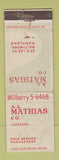 Matchbook Cover - AL Mathias Catering Baltimore MD WEAR